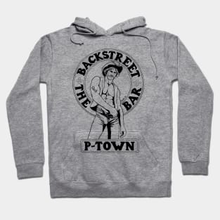 Backstreet Bar Vintage Retro LGBT Gay Ptown Provincetown Hoodie